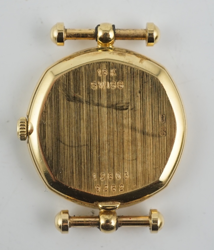 A lady's modern 18ct gold Van Cleef & Arpels manual wind octagonal dress wrist watch
